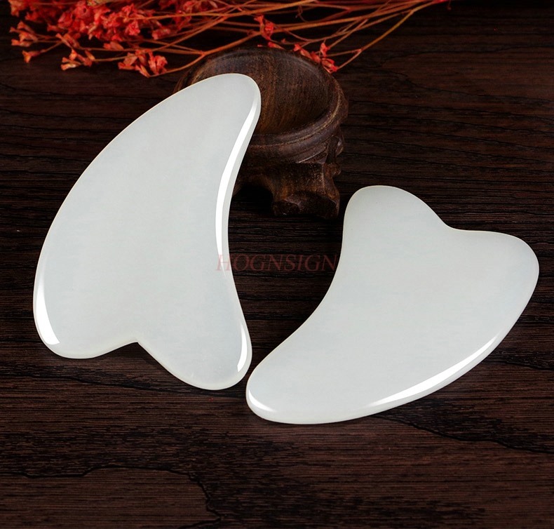 Jade Gua Sha Tool - 2 pezzi tavola da barba per
