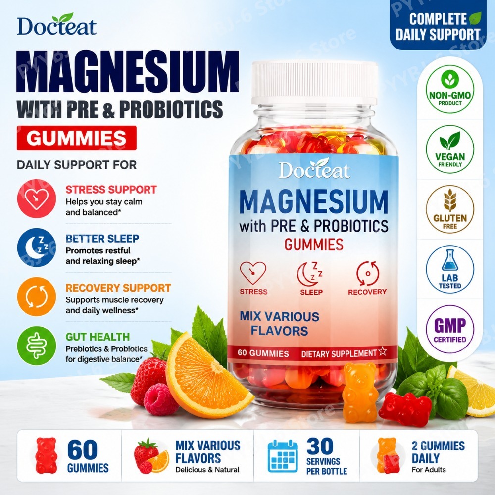 Health Wellness Gummies - Caramelle Gommose al Magnesio con Pre