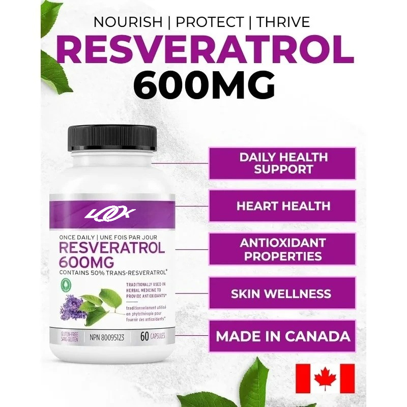 Longevity Health & Wellness Hotel - Capsule di integratore di resveratrolo attivo