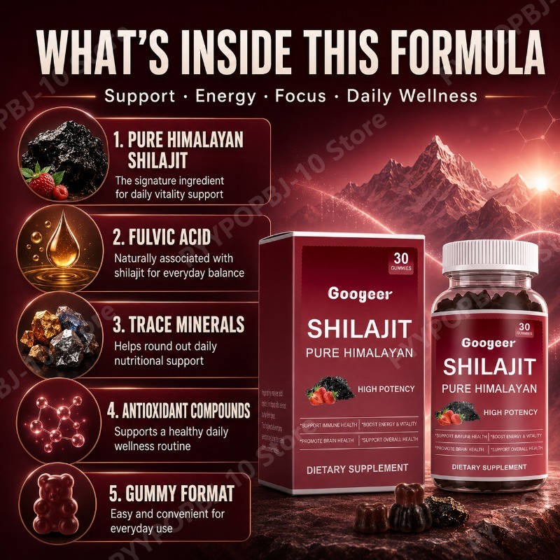 Health Wellness Gummies - Gommose di Shilajit Googeer Pure dell'Himalaya