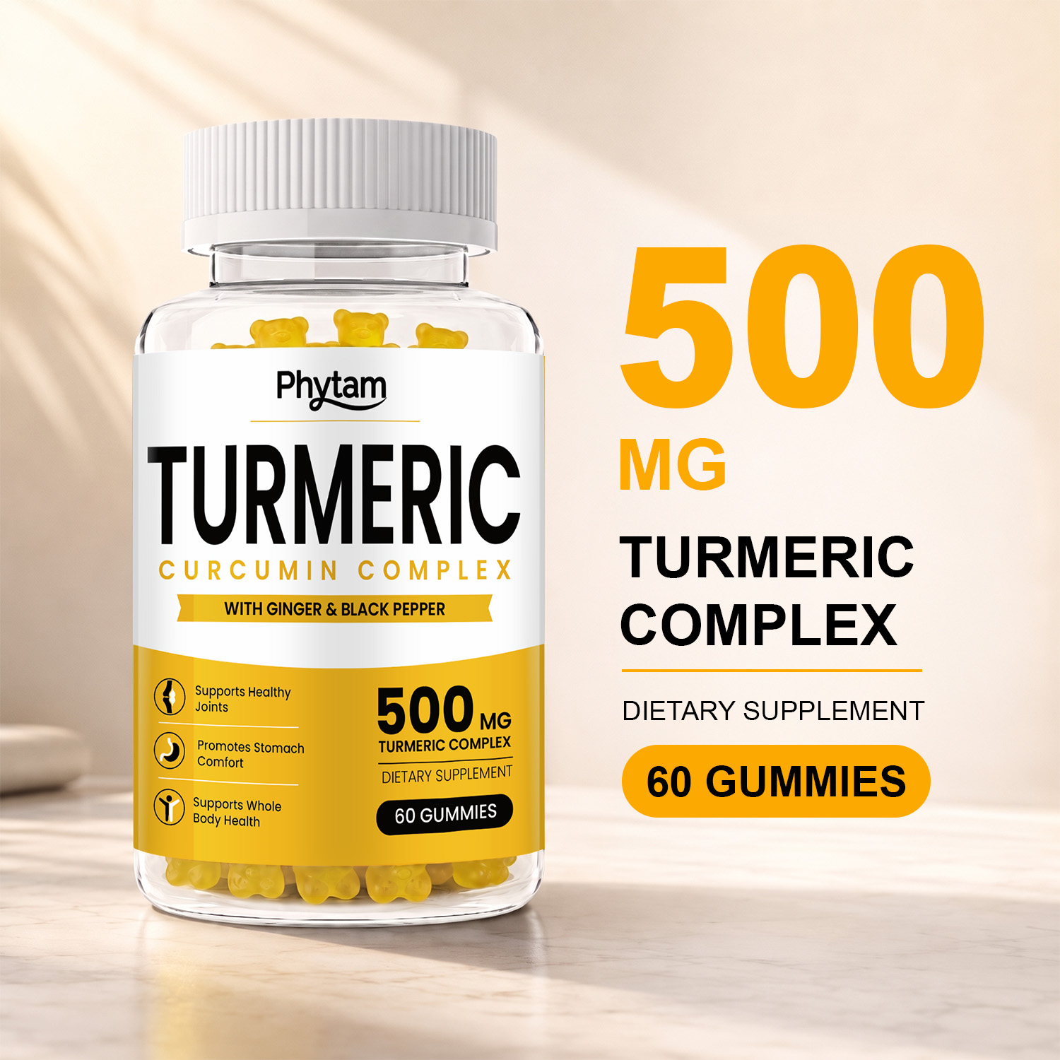 Health Wellness Gummies - Gomme di Curcuma con Zenzero e