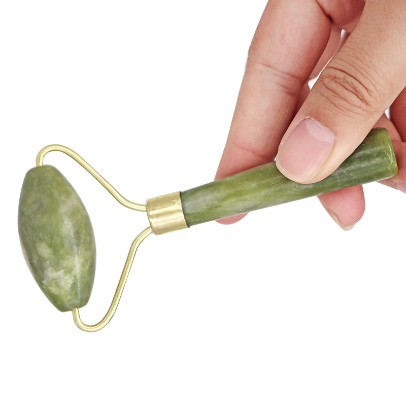 Jade Gua Sha Tool - Rullo di giada naturale Gua Sha