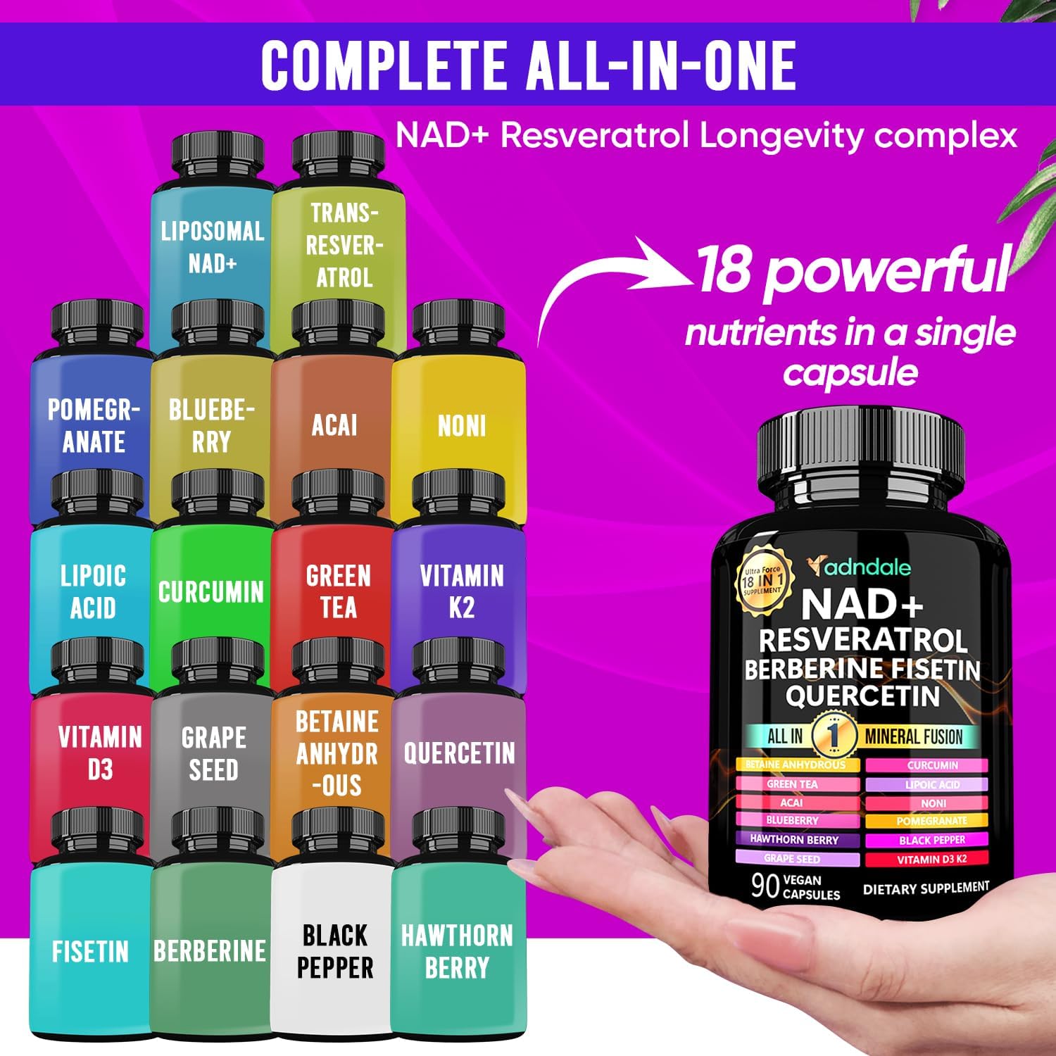 Integratore NAD da 90 pezzi -  - Longevity Health & Wellness Hotel recensione e prezzo