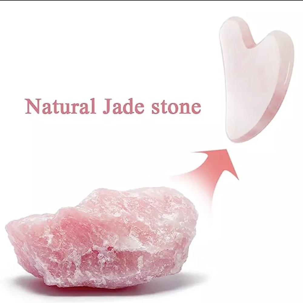 Gua Sha in Quarzo Rosa per Mas - Jade Gua Sha Tool recensione e prezzo