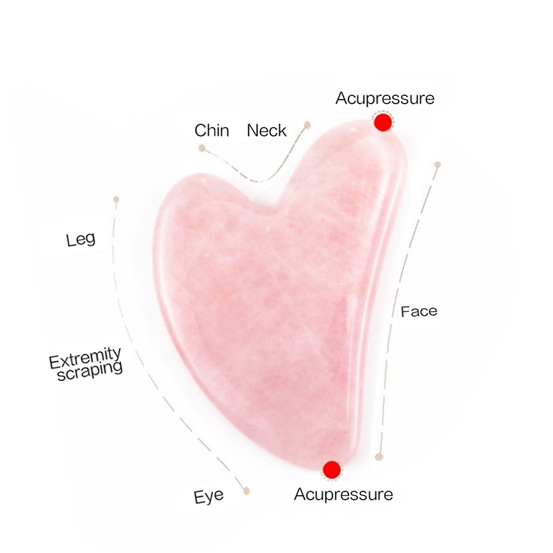 Gua Sha in Quarzo Rosa per Mas - Jade Gua Sha Tool recensione e prezzo