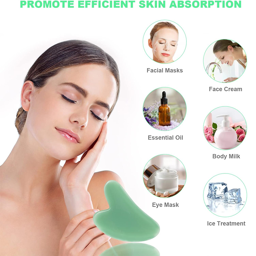 1 pz vetro naturale giada rasc - Jade Gua Sha Tool recensione e prezzo