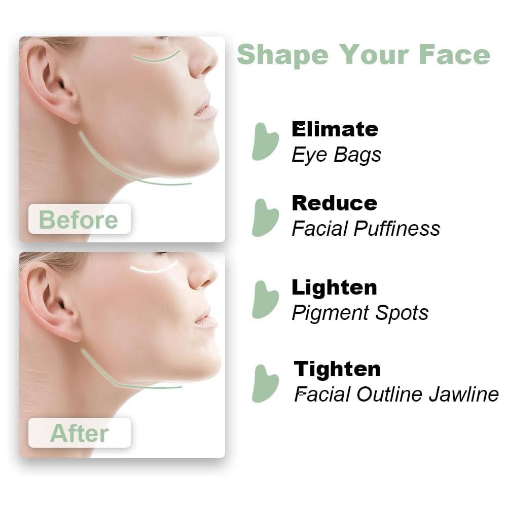 1 pz vetro naturale giada rasc - Jade Gua Sha Tool recensione e prezzo