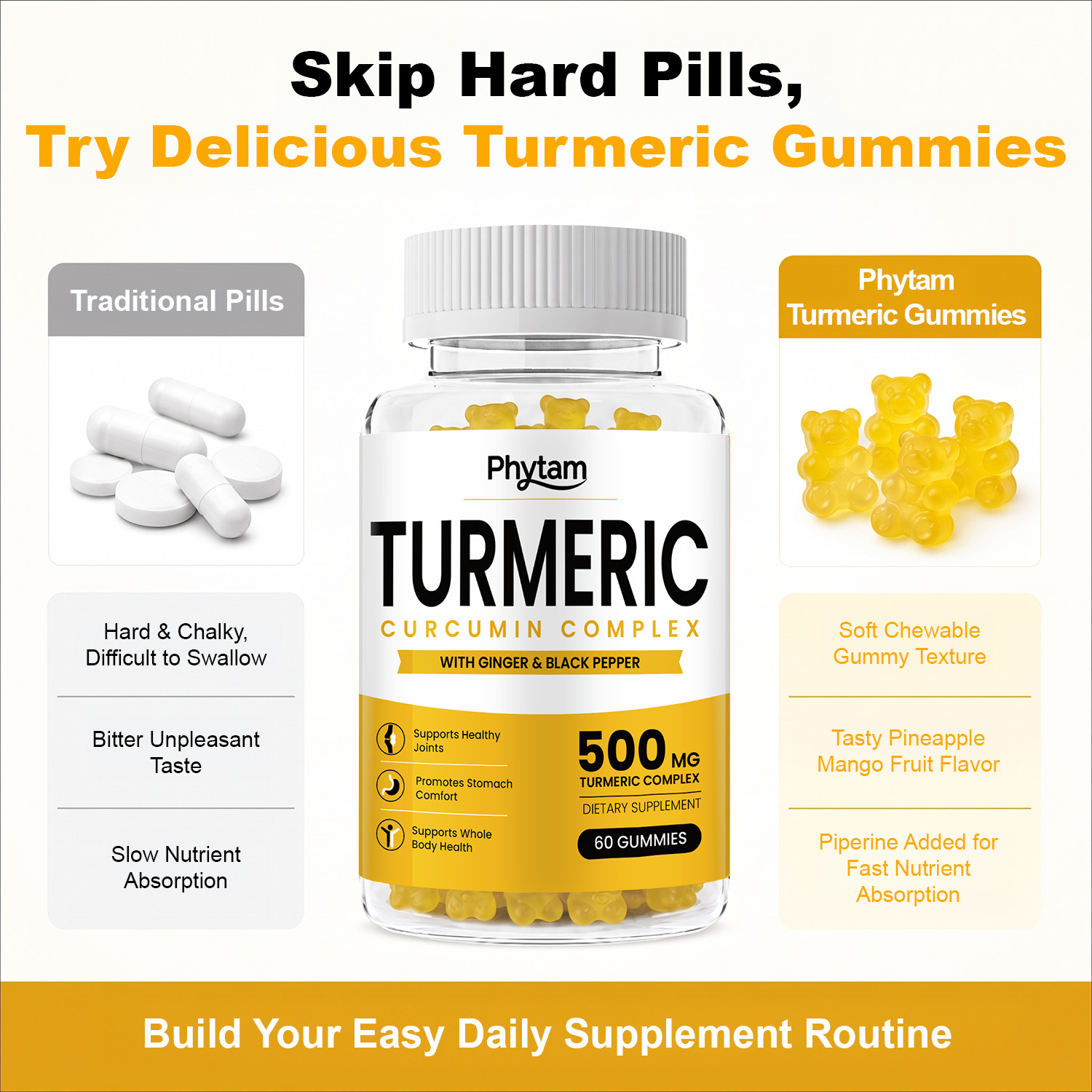 Gomme di Curcuma con Zenzero e - Health Wellness Gummies recensione e prezzo
