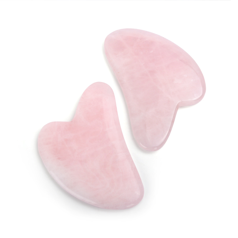 Quarzo rosa giada Guasha strum - Jade Gua Sha Tool recensione e prezzo