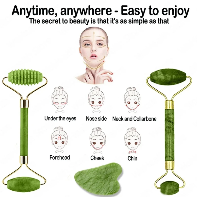 Rullo di Giada Naturale per Vi - Jade Gua Sha Tool recensione e prezzo